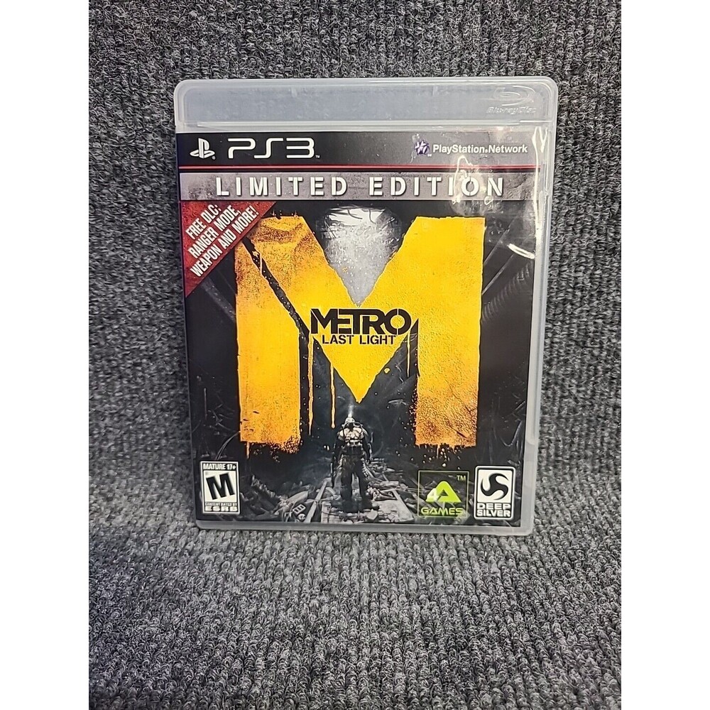 PS3 Metro: Last Light Limited Edition Sony Playstation 3 Complete Tested